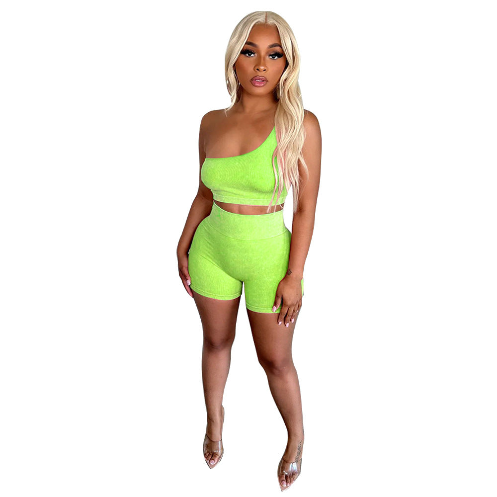 Women’s Sleeveless High Waist Summer Set