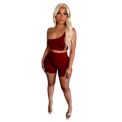 Women’s Sleeveless High Waist Summer Set