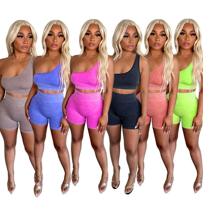 Women’s Sleeveless High Waist Summer Set